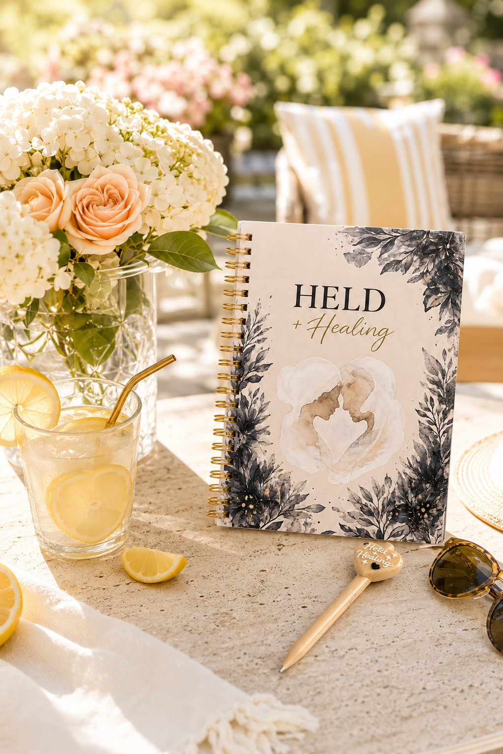 Held + Healing Couples Journal + Candle Set