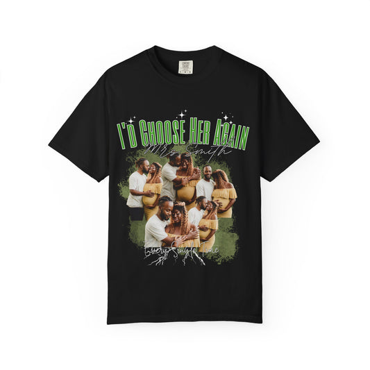 I'd Choose Her Again Tee – Romantic Couple Photo Collage Shirt