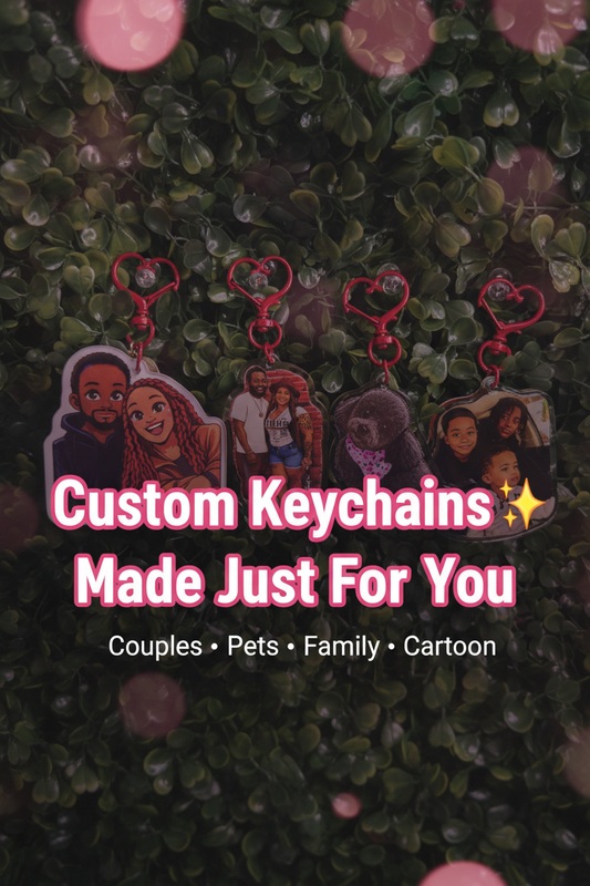 Custom Keychain TikTok Graphic