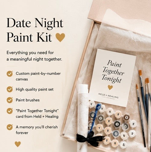 Custom Couples Paint by Number – Framed Canvas Experience